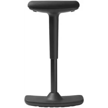 TRENDOFFICE BY DAUPHIN to-swift otočná stolička čierna (látkové sedadlo, leštený hliníkový rám, nastavenie výšky 420-550 mm) 9299KGSFWKGSS73GSR10UGS165033