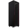 IT-BUDGET 19 inch sieťový rozvádzač SRK, 38U, 600x800 mm, sklenené/ocelené dvere, flatpack, čierna 90ITB19SRK3868GSN