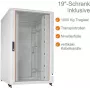 IT-BUDGET 19 palcový serverový rack SRK 27U 800x1000 mm svetlosivá sklo/plné dvere Flatpack 90ITB19SRK27810GGN