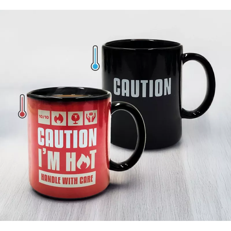 Mad Monkey Caution I am Hot Hrnček meniaci farbu 2000152