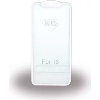 CYOO Premium Apple iPhone X 5D ochranná fólia displeja z tvrdeného skla - biela