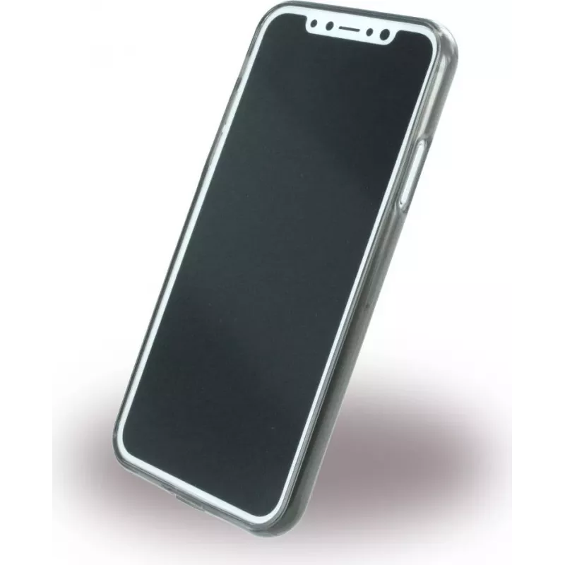 CYOO Ultra Thin silikónové puzdro pre Apple iPhone X - čierna