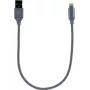 CYOO Lightning nabíjací a dátový kábel 30cm strieborný