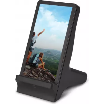 CYOO 2-in-1 fotorámik a Qi bezdrôtová nabíjačka – biela