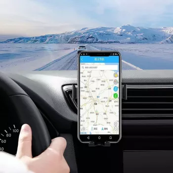 CYOO CY120792 Qi 15W bezdrôtový držiak do auta s nabíjacou funkciou, automatickým upnutím a 360° otáčaním