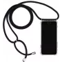 CYOO Necklace Case+ retiazka na mobil pre Samsung Galaxy S10e – čierne silikónové s lanyard (CY121018)