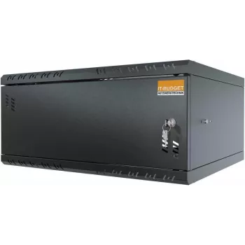 IT-BUDGET TAUNUS 19 palcové nástenné puzdro 4U, hĺbka 450 mm, uzamykateľné oceľové dvere, čierna 90ITB19445MS