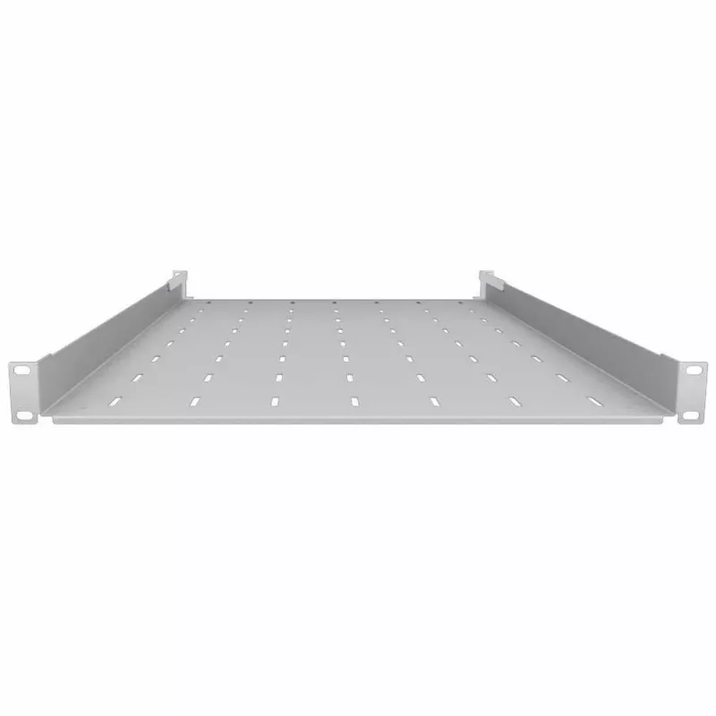 IT-BUDGET 19 palcový pevný rackový regál svetlosivá 750 mm hĺbka 40 kg 90ITB19FB750G