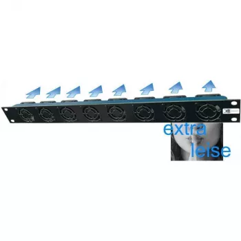 Liebernetz 19-SILENT ventilátorová jednotka - horizontálny prúd vzduchu vstup - 50 m³/h - 1U - 12V DC - supertichá 15 dB - čierna (90LN19LUE1HE8BS)
