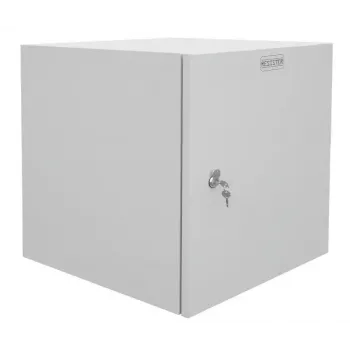 IT-BUDGET 19 palcový nástenný sieťový rozvádzač Easy, oceľové dvere, 15U, 600x600 mm, svetlosivá 90RR19CWV1566MG