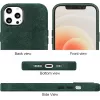 CYOO Alcantara puzdro pre Apple iPhone 12 Pro Max 6,7 palca – čierna CY121871