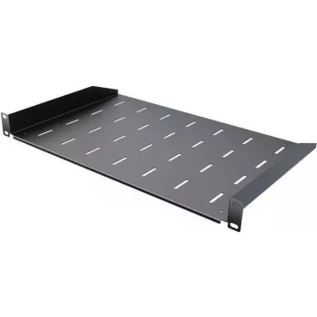 IT-BUDGET 19 palcová pevná polica 300 mm hĺbka 1U 15 kg čierna (90ITB19FB300S)