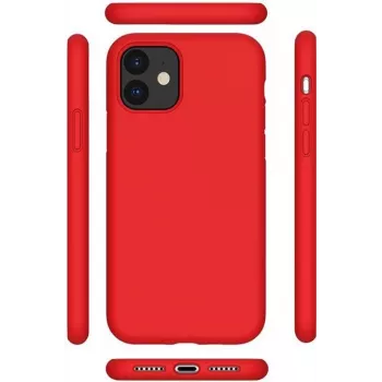 CYOO Premium tekuté silikónové puzdro pre iPhone 12 Pro Max 6,7 palca – červená (CY121880)