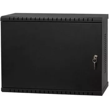 IT-BUDGET 19 palcový nástenný rozvádzač, 3U, hĺbkovo variabilná vertikálna montáž, 180 mm hĺbka, max. montážna hĺbka 300 mm, čierna 90ITBWV19VTV3S