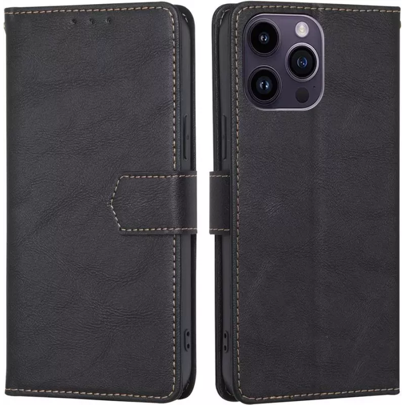 CYOO Premium BookCase Wallet puzdro pre iPhone 14 Pro, čierne CY122793