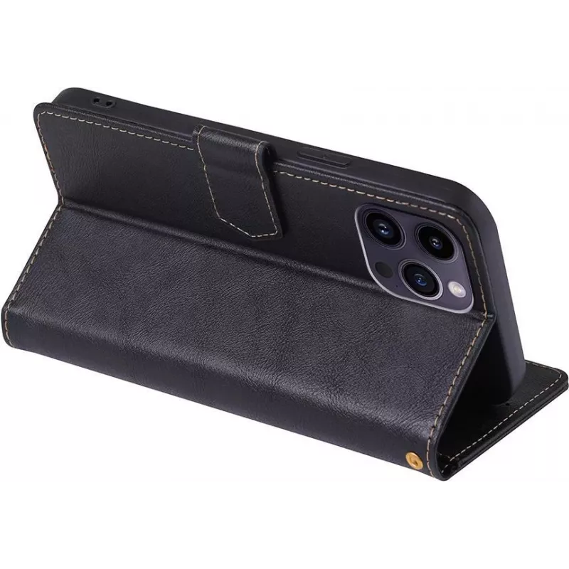 CYOO Premium BookCase Wallet puzdro pre iPhone 14 Pro, čierne CY122793