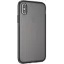 CYOO Dot Back silikónové puzdro pre Apple iPhone XS Max - transparentné/čierne