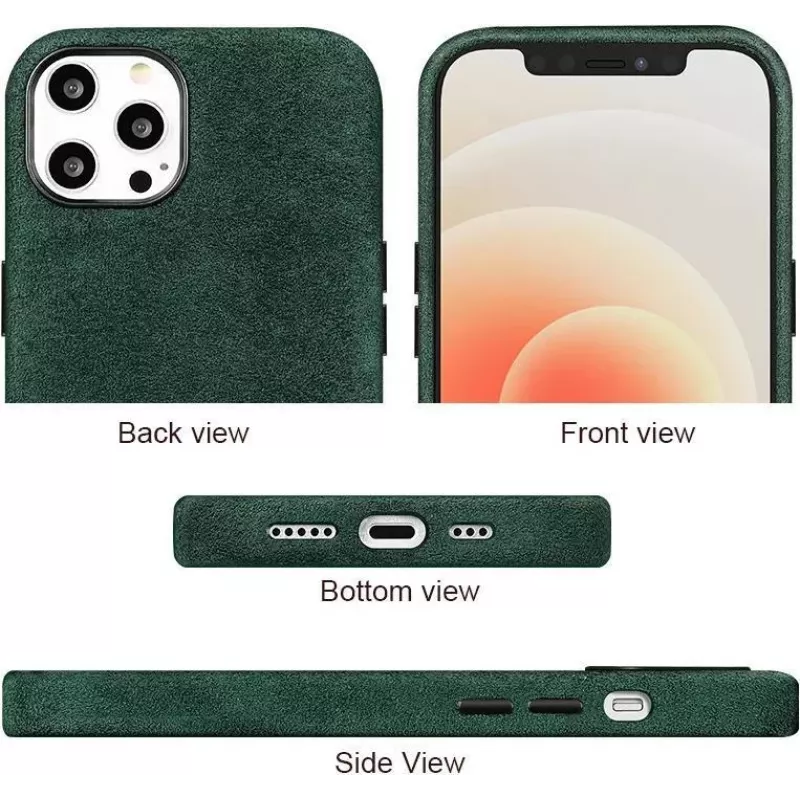 CYOO Alcantara hardcase pre Apple iPhone 11 Pro Max – čierna – ochranné puzdro (CY121184)