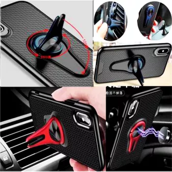 CYOO 360° otočný magnetický držiak do auta na vetranie pre iPhone X/XS – sivý CY121002