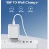 CYOO PD01 20W USB-C Power Delivery nástenná nabíjačka - biela CY121761