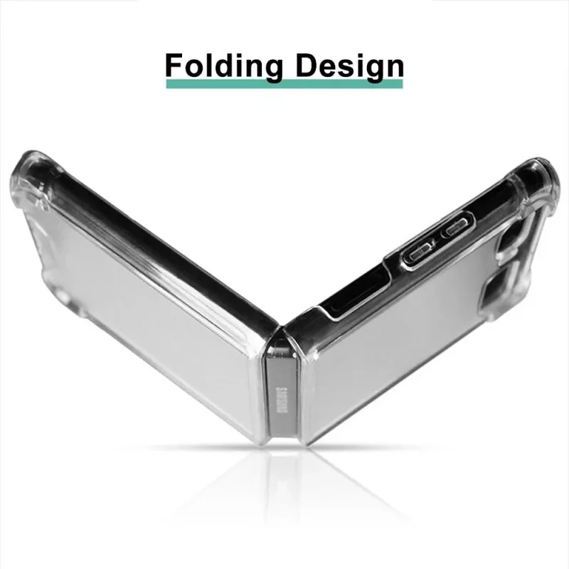 CYOO TPU silikónové puzdro pre Samsung Galaxy Z Flip - transparentné (CY122089)