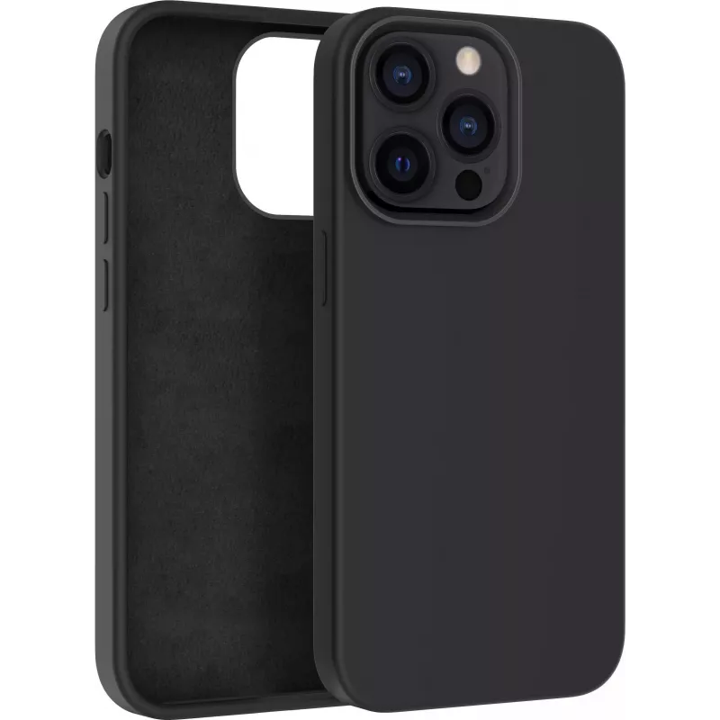 CYOO Premium puzdro z tekutého silikónu pre Apple iPhone 14 Plus – čierna CY122779