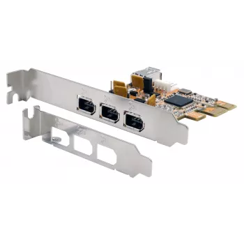 EXSYS EX-16500E-2 FireWire 1394a PCIe karta, 3+1 port, TI čipset