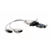EXSYS EX-46022 PCIe 2S sériová RS-232 karta, Oktopus kábel (EXAR čipset)