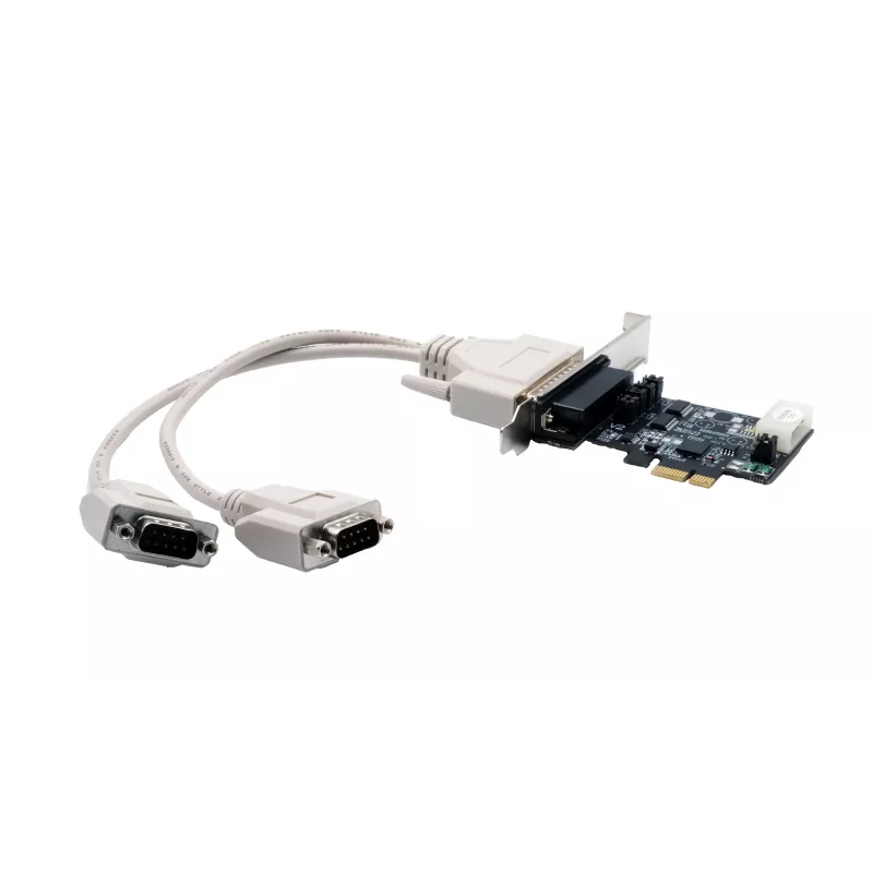 EXSYS EX-46022 PCIe 2S sériová RS-232 karta, Oktopus kábel (EXAR čipset)