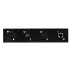 EXSYS 19 inch 1U rackový panel s 8 výrezmi typu D (XLR), čierny EX-49297