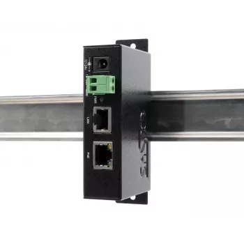 EXSYS EX-6007POE-WO PoE+ Gigabit injector, kovové puzdro, 12-24V DC vstup, bez napájacieho zdroja