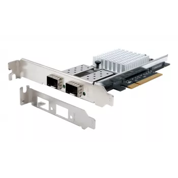 EXSYS Dual 10 Gigabit SFP+ sieťový radič PCIe x8, Intel 82599ES čipset EX-60232