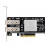 EXSYS Dual 10 Gigabit SFP+ sieťový radič PCIe x8, Intel 82599ES čipset EX-60232