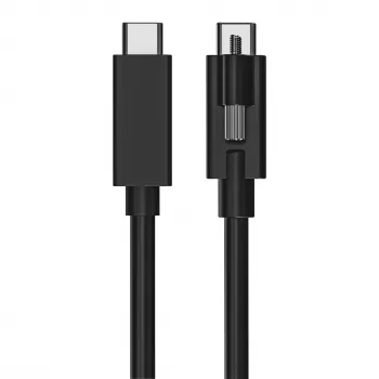EXSYS USB 3.2 Gen 2x1 USB-C kábel 1m čierny s poistkou proti samovoľnému odpojeniu (EX-K1595V-1.0)