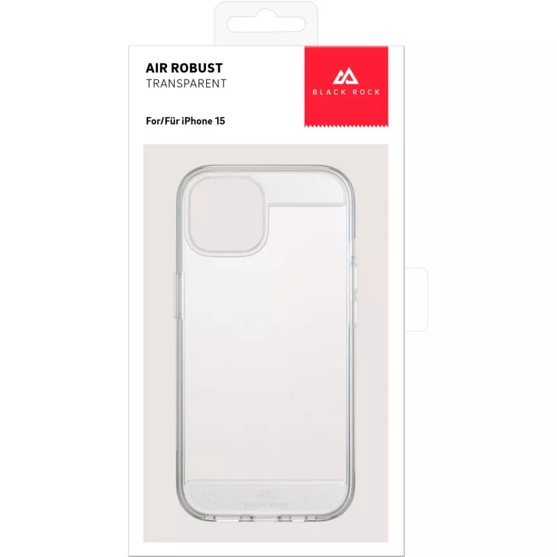 Black Rock Air Robust puzdro pre Apple iPhone 15, transparentné 00221257