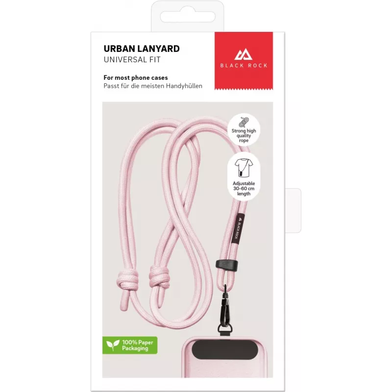 Black Rock smartfónový lanyard s držiakom na karty – čierna 00221559