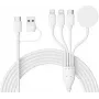 CYOO CY606 4-in-2 Multi nabíjací kábel Universal / USB-C / Watch – čierny