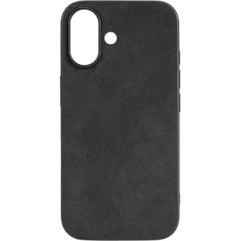 CYOO Alcantara puzdro pre Apple iPhone 16 čierne (CY123615)
