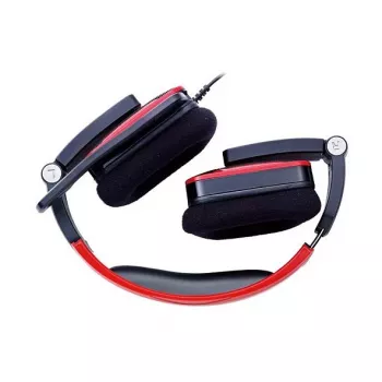 Thermaltake Tt eSPORTS SHOCK herný headset - Royal Red, káblový 3,5 mm, Over-Ear, zasúvateľný mikrofón, skladací