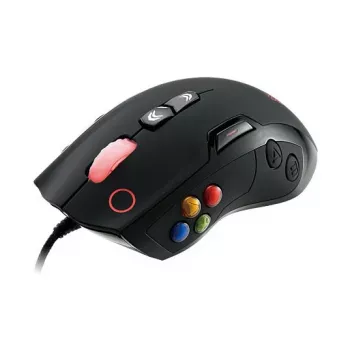 Thermaltake Tt eSPORTS VOLOS laserová herná myš, 8200 DPI, 14 tlačidiel, káblová, čierna