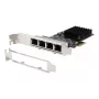 EXSYS EX-6083 PCIe x4 Gigabit Ethernet 4-portová low-profile sieťová karta