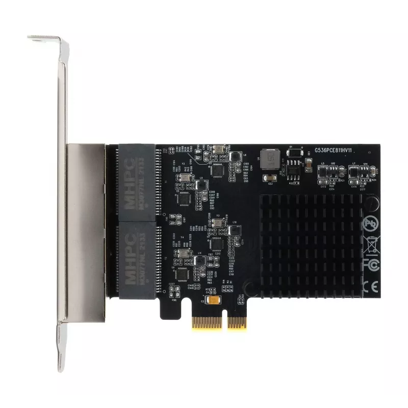 EXSYS EX-6083 PCIe x4 Gigabit Ethernet 4-portová low-profile sieťová karta
