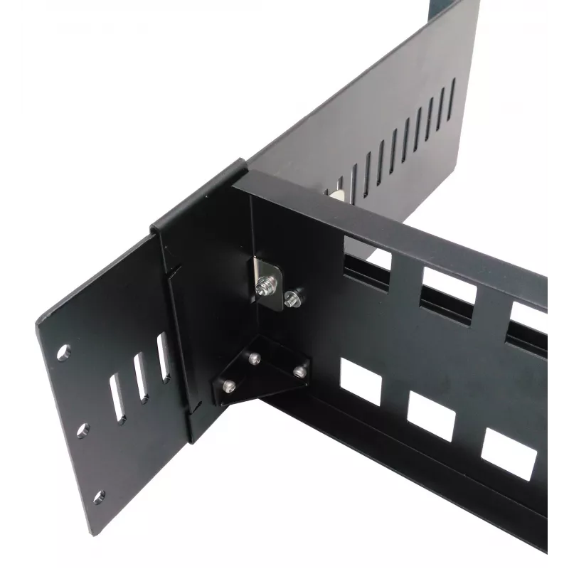 EXSYS DIN-Rail Rackmount Kit, 2U, 19-palcový, 35mm DIN-Rail, čierna EX-6090