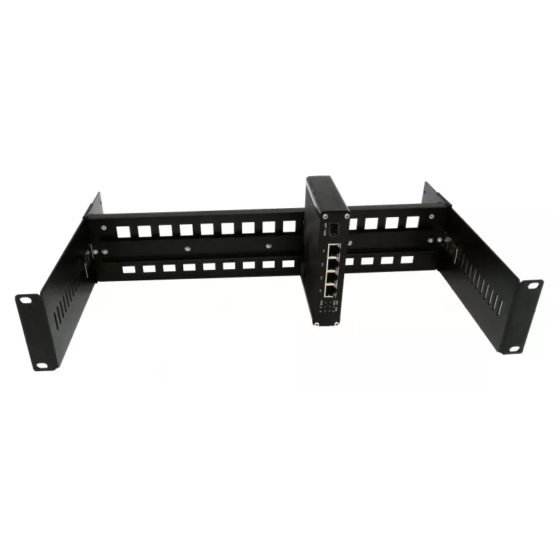EXSYS DIN-Rail Rackmount Kit, 2U, 19-palcový, 35mm DIN-Rail, čierna EX-6090