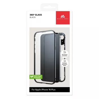 Black Rock Cover 360° Glass pre Apple iPhone 16 Plus, čierna 00228104