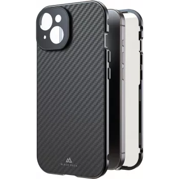 Black Rock Cover 360° Glass pre Apple iPhone 16, pravý karbón (00228085)