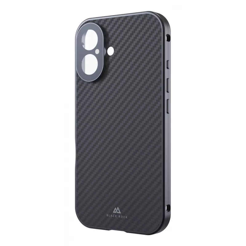 Black Rock Cover 360° Glass pre Apple iPhone 16, pravý karbón (00228085)