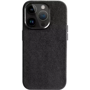 CYOO Alcantara puzdro pre iPhone 15 Pro čierne (CY123274)