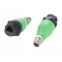 EXSYS EX-49544 M12 X-Code 8-Pin konektor samec na RJ45 konektor samica IP67 priemyselný Ethernet adaptér, 10 Gbps