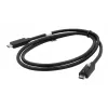 EXSYS EX-K1595V-2.0 USB-C na USB-C kábel, 2m, čierny, skrutkovací konektor
